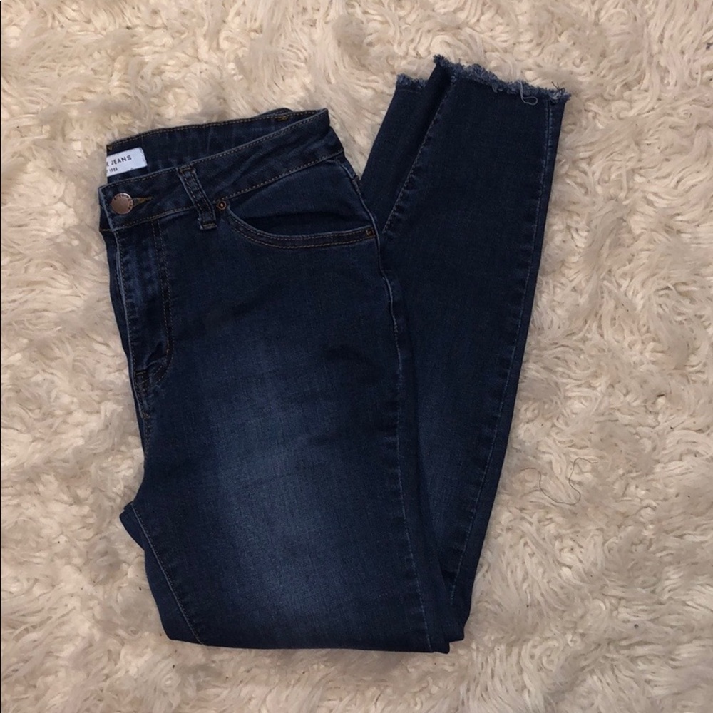 Cropped skinny jeans
